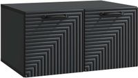 vidaXL Wandmontage TV-kast Zwart 59,5 x 41 x 30 cm Bewerkt hout
