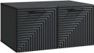 vidaXL Wandmontage TV-kast Zwart 59,5 x 41 x 30 cm Bewerkt hout