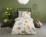 Parure de lit animaux tropicaux - 1 personne 140x200/220 cm - Écru - 100% Coton renforcé