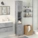 Maison Exclusive - Meuble de salle de bain gris béton 30x30x190 cm Matériau dérivé du bois