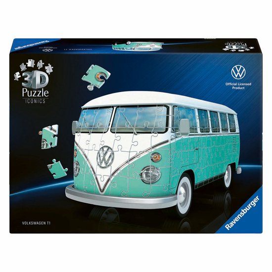 Ravensburger Iconics: Volkswagen T1 - 3D Puzzel - 162 Stukjes