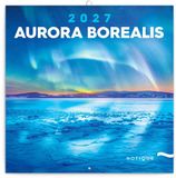 Presco Noorderlicht Kalender 2027 Wandkalender Natuur Blauw