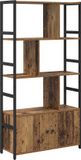 vidaXL Boekenplank 80 x 30 x 155,5 cm Bewerkt hout Oud hout