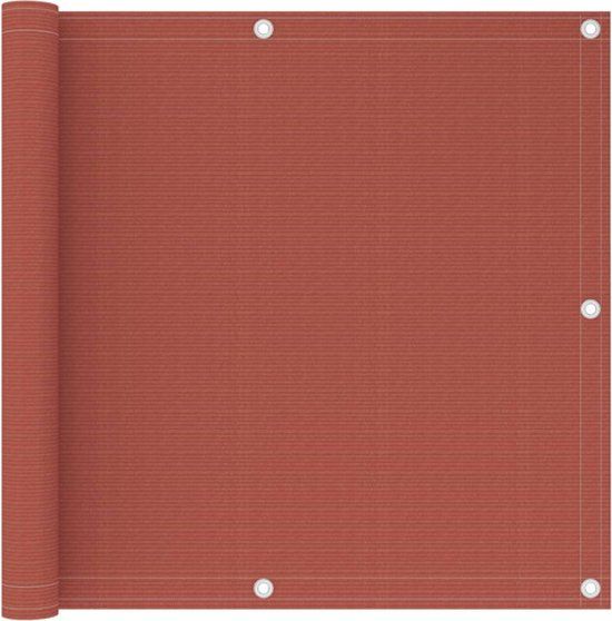 vidaXL Balkonscherm 90x600 cm HDPE Terracotta