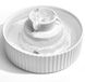 BeiJingLiangPinJiaZuoKeJiWenHuaFaZhanYouXianGongSi Fontaine à boire pour chat - Céramique - Silencieux - Avec filtre à charbon actif - Pour plusieurs animaux - Blanc - 2.1L