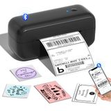 Phomemo Bluetooth DHL labelprinter, labelprinter 4 x 6 verzendlabels printer voor Mac/pc, labelprinter Bluetooth labelprinter voor Amazon, Etsy, Shopify, Royal Mail, DHL, FedEx-Zwart