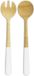 Pebbly Saladebestek, Bamboe, Wit, 31 cm