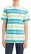 Levi's Men's T-Shirt Ss Original Housemark Tee - Fizzy Stripe Swedish Blue - S