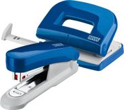 Novus Bureauset (heft E 15 met perforator E 210, incl. 1000 nietjes nr. 10) blauw