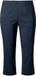 Ulla Popken Dames Bengalin broek kuitlang elastische tailleband stretch - Marine - Maat 46