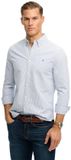 Superdry Preppy Oxford Overhemd met Lange Mouwen Heren Azure Blue Chalk Stripe XL