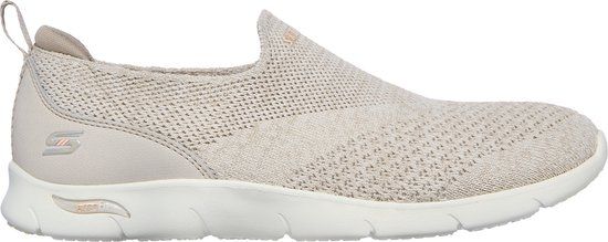 Skechers Arch Fit Refine - Don'T Go Dames Instappers - Taupe - Maat 39