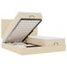 VidaXL Ottoman Bed with Mattresses, 180x200cm, Fabric, Cream