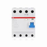 ABB F200 RCCB 4-polig, 40A, 30mA type A, 400V AC