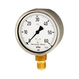 RIEGLER 102523-6841 capsuleveermanometer, CrNi-staal, G 1/2 onder, 0-60 mbar, Ø 100, 1 st.