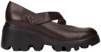 Wonders Toronto 23 Dames Pump Bruin Leer Blokhak