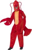 Lobster Smiffy Kostuum van rode kreeft voor volwassenen