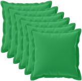 vidaXL - Taie d'oreiller - 6 pièces - Bois - Vert - 55 x 55 cm - Polyester