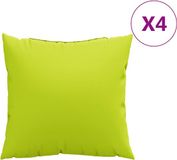 vidaXL Bankkussens 4 stuks felgroen 60x60 cm stof
