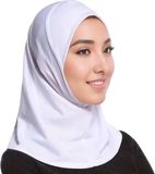 GOURIXIN Bovista Hoofddoek - Hijab - Dames - Abaya - Sjaal - Islamitische Kleding - Moslim Kleding - Alhamdulillah - Wit