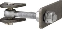Alberts GAH Alberts 417833 poortheng | voor 180° opening | korte uitvoering | thermisch verzinkte schroeven en moeren, bouten en splitpen van rvs | schroefdraad M24