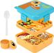 Allecto Plus Lunchbox pour enfant avec compartiments (Bleu)