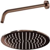 Fortifura Calvi Hoofddouche - 25cm - rond - wandarm 35cm - PVD - geborsteld koper