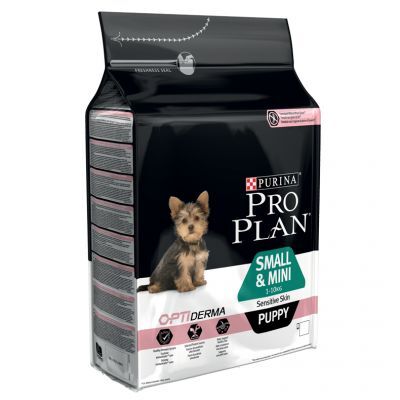 PRO PLAN 3 kg OptiDerma Small & Mini Puppy Sensitive Skin Zalm & Rijst Hondenvoer