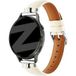 Bandz Bracelet cuir 'Bullet' Huawei Watch GT 3 - 42mm (blanc)