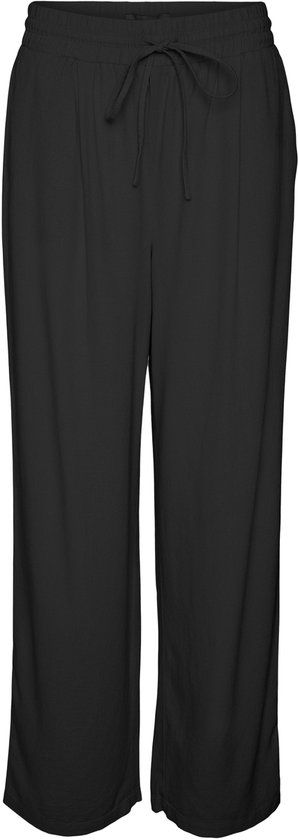 Vero Moda VMJESMILO Wide Leg Broek - Zwart - Dames - Maat M