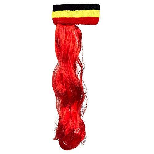 partychimp Hoofdband België met rood haar