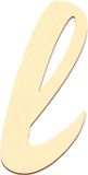 Merkloos BHeart Multiplex letters - gewenste tekst / belettering met grootte selectie - populier 3 mm, grootte: 5 cm, letters: kleine l