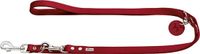 Hunter Verstelbare Looplijn Leder Rood - Hondenriem - 200x1.3 cm
