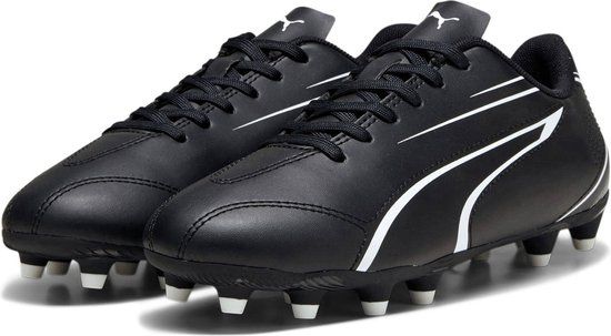 Puma Vitoria FG/AG Voetbalschoenen Unisex Maat 28 - Zwart/Wit