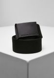Urban Classics - Coloured Buckle Canvas Riem - S/M - Zwart