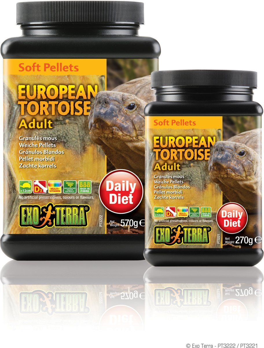 Exo Terra Soft Pellets Europes Schildpad 270 g Volwassen
