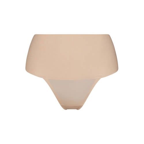 SPANX Undie-tectable corrigerende string Supima Cotton lichtbeige