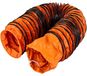 VEVOR Tuyau en PVC 25 pi, Gaine de ventilation Flexible 12 po, Tuyau flexible PVC Conduit en PVC antidéflagrant Résistant à l'usure Cordes ajustables pour ventilateur d'extraction dans les usines