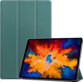 Lunso 3-Vouw sleepcover hoes - Geschikt voor Lenovo Tab P11 Pro - Groen