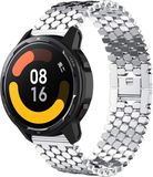 Strap-it Bracelet de montre intelligent en acier - Convient pour Xiaomi Watch S1 - Argent