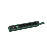 Bachmann PRIMO 2 6xUTE 1xschakelaar met lus 2,0m CEE7/7 RAL6028
