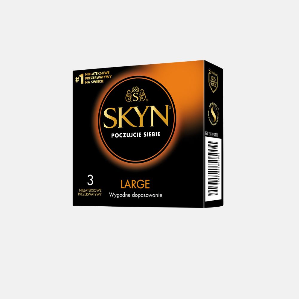 SKYN Large Condoms - 3 Pack - Smooth - Latex Free