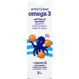 Arctic Blue Omega 3 Soft Fish Oil Gummies Vitamine D Strawberry Citrus - 3 gummies