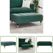 Repose-pieds vert foncé 77x55x31 cm velours