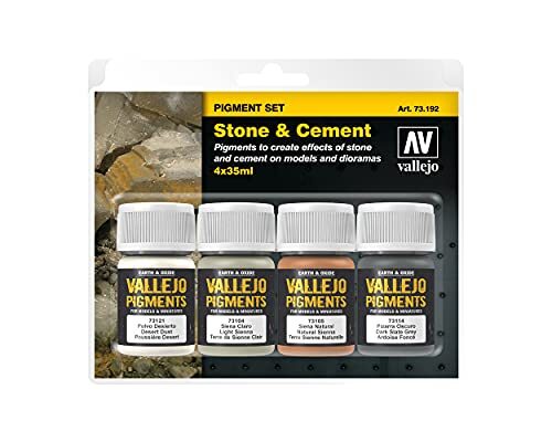 Acrylicos Vallejo "Stone & Cement" Pigmenten Set