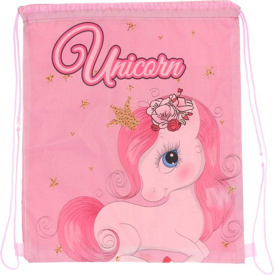 4KidsOnly Unicorn Princess Gymtas - Zwemtas - 40 cm - Roze - Voor Kinderen
