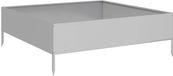vidaXL - Verhoogde plantenbak - 100x100x33,5 cm - Gegalvaniseerd staal