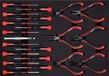 KS Tools Gereedschapset Schroevendraaiers, Tangen & Pincet Tang (21 x)