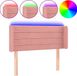 vidaXL Hoofdbord LED - 83x16x78/88 cm - Fluweel - Roze