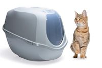 Karlie 522868 XL Mega Smart Cat Eco kattenbak, 66 x 46 x 49 cm, grijs